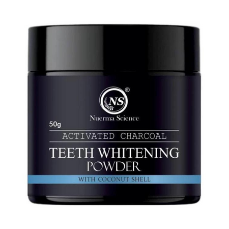 Nuerma Science Activated Charcoal Teeth Whitening Powder with Coconut Shell