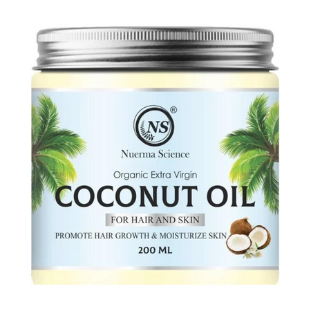 Nuerma Science Extra Virgin Coconut Oil for Hair & Skin | Promotes Hair Growth & Moisturizes Skin
