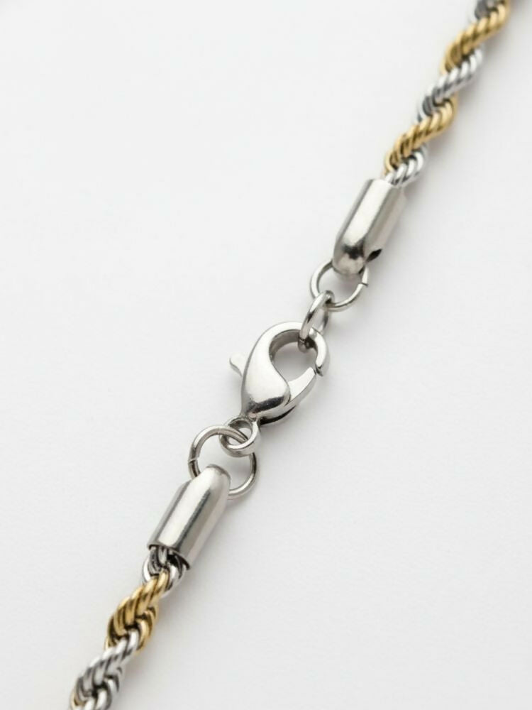 NVR Men's Handcrafted Rhodium Plated Chain - Distacart