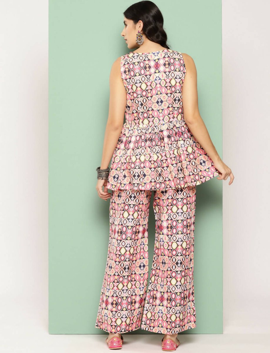 Ahalyaa Women's Traditional Wear Co-ods - Off-white - Distacart