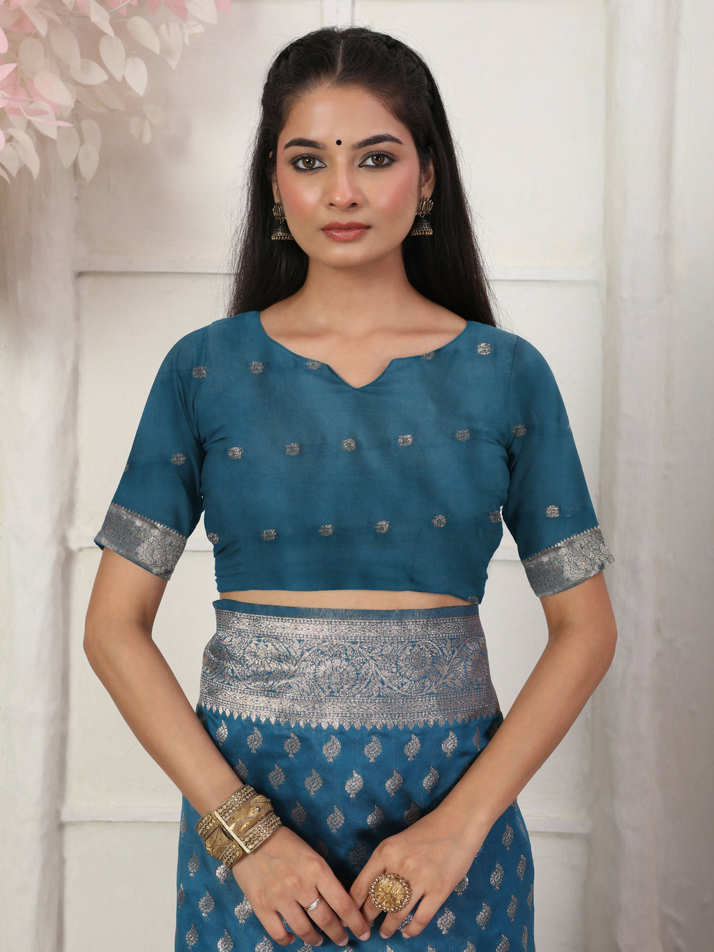 Shree Shyam Fashion Lichi Silk Light Pink Saree - Distacart
