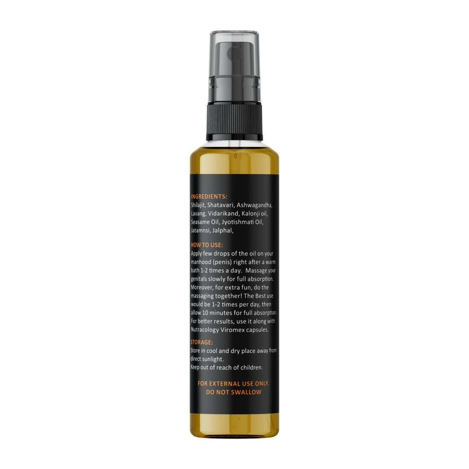 Nutracology Erekt Oil for Strength & Power - Men - Distacart