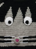 Chutput Kids Grey Coloured Solid Pullover with Mouse Cartoon