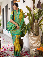Anaita Olive Silk Woven Saree With Blouse - Distacart