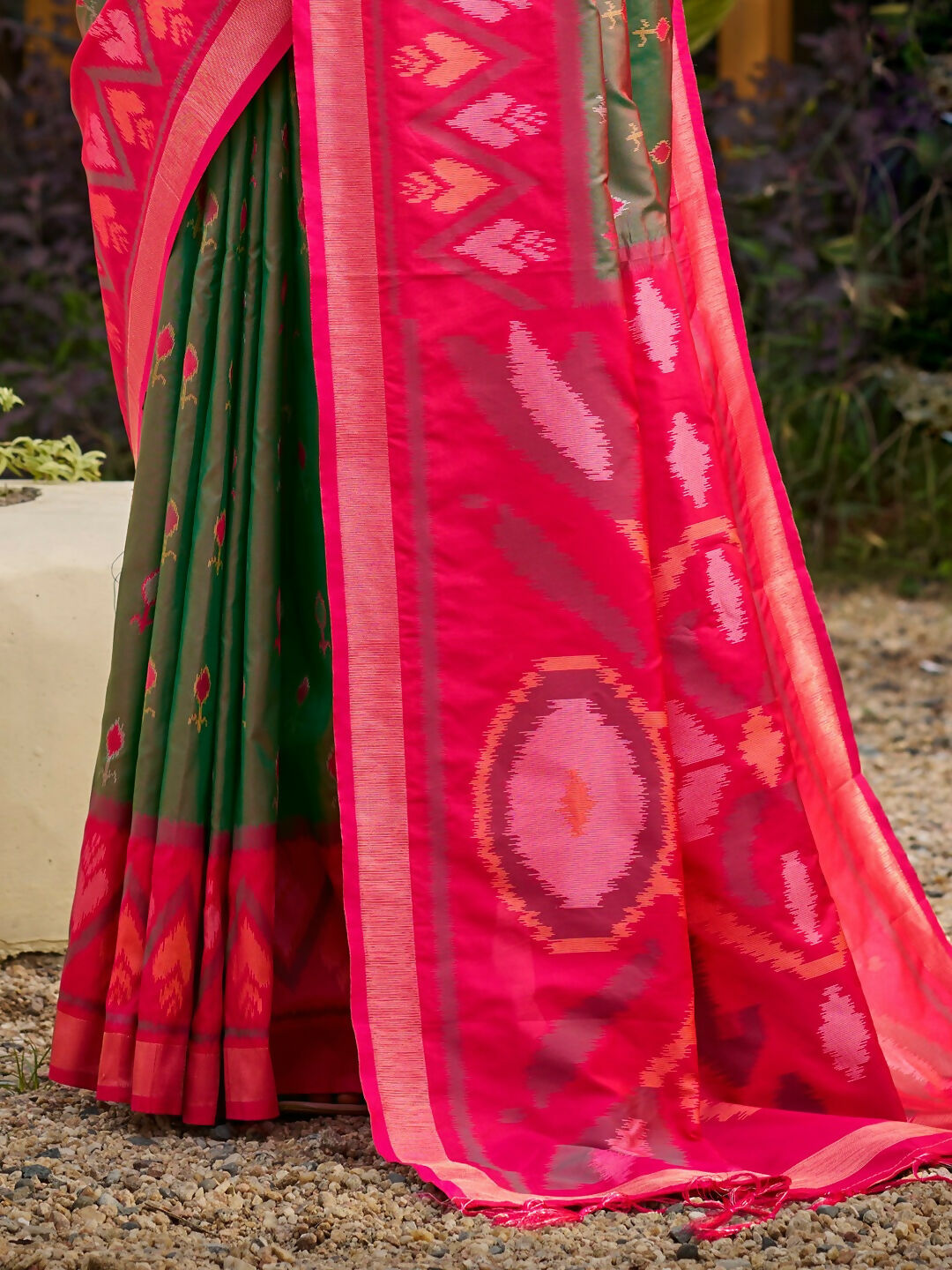 Shree Shyam Fashion Mehendi Soft Silk Saree - Distacart