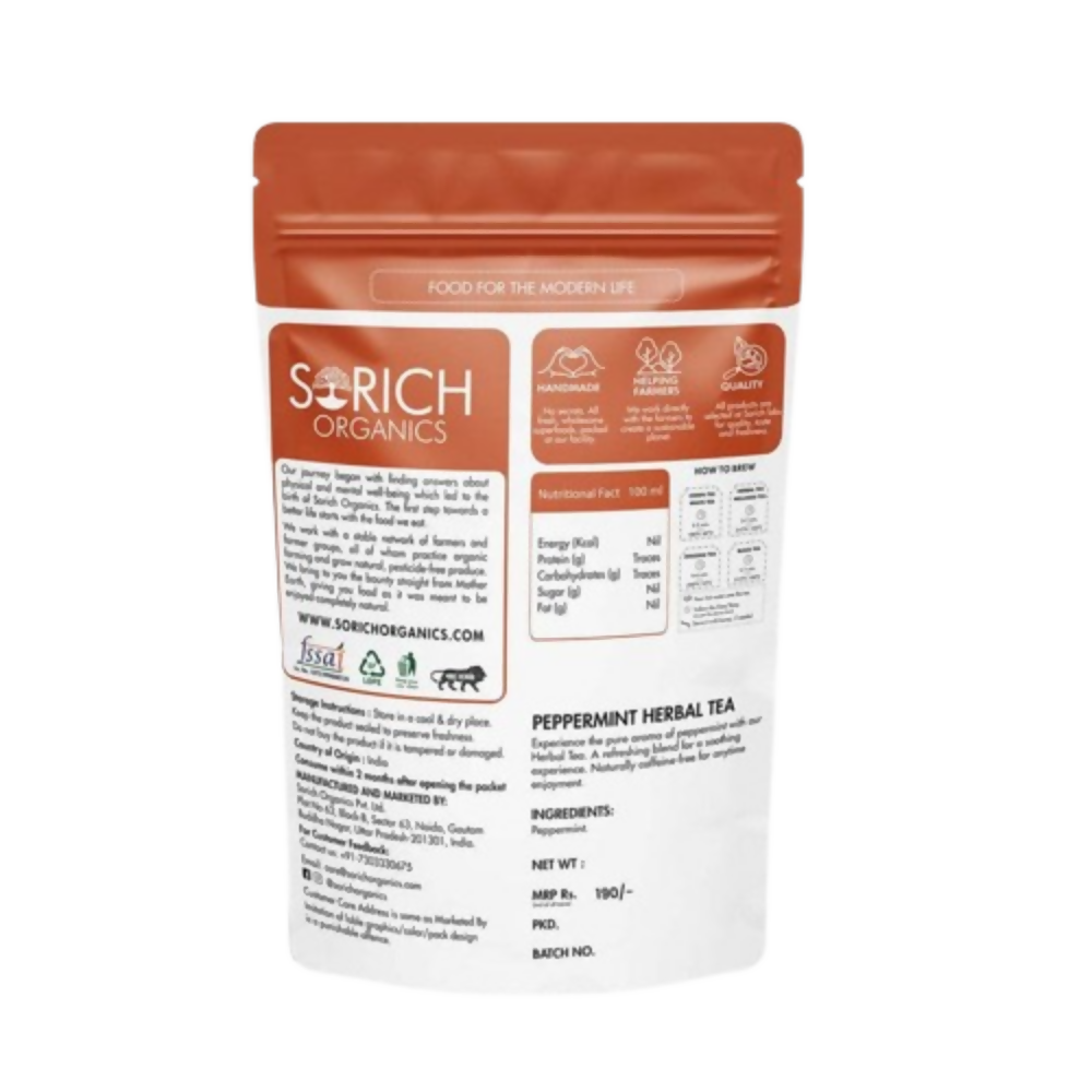Sorich Organics Peppermint Herbal Tea - Distacart