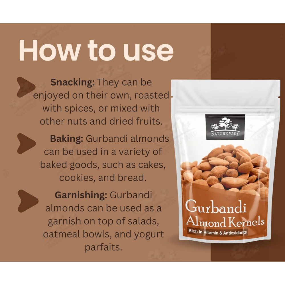 Nature Yard Afghan Gurbandi Almond/Badam - Distacart