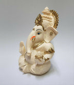 Gold Art India Peach Ivory Finish Ganesha Idol