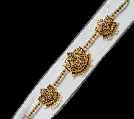 Elite Trading Bharatanatyam Belt (Oddiyanam) Traditional Classical Dance Waist Belt for Women & Girls