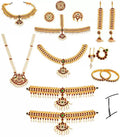 Elite Trading One Line Bharatnatyam Dance Jewellery Set