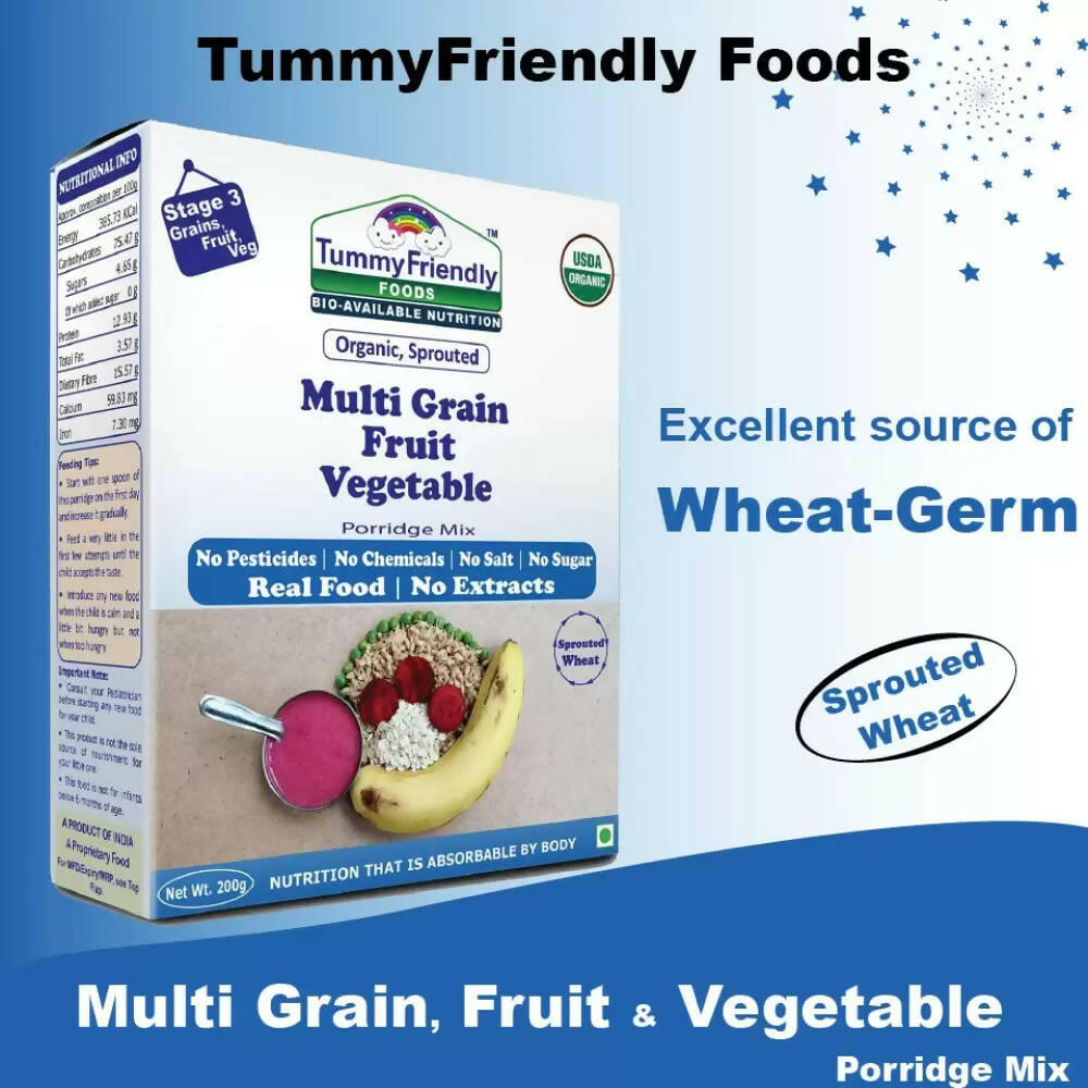 TummyFriendly Foods Organic Sathu Maavu, Sprouted Multi Grain Porridge Mixes - Distacart