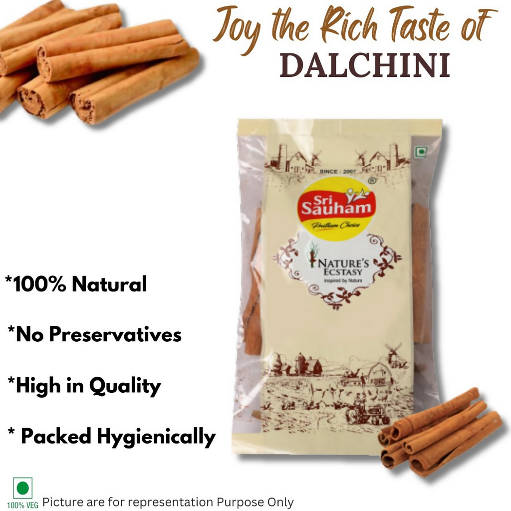 Sri Sauham Premium Cinnamon Stick (Dalchini)