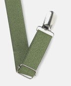 Manet Boys Solid Suspenders - Olive Green