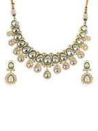 Maharani Kundan Choker with Earrings- Ruby Raang