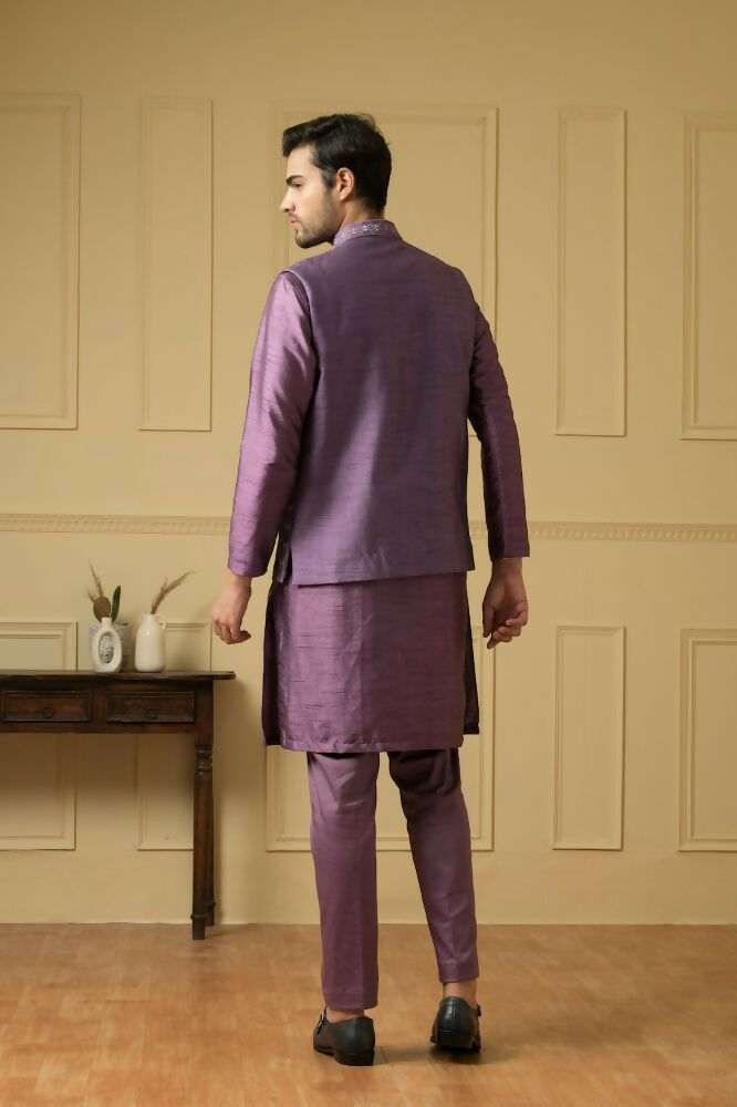 Purplebee Nehru Jacket Set by Hilo Design