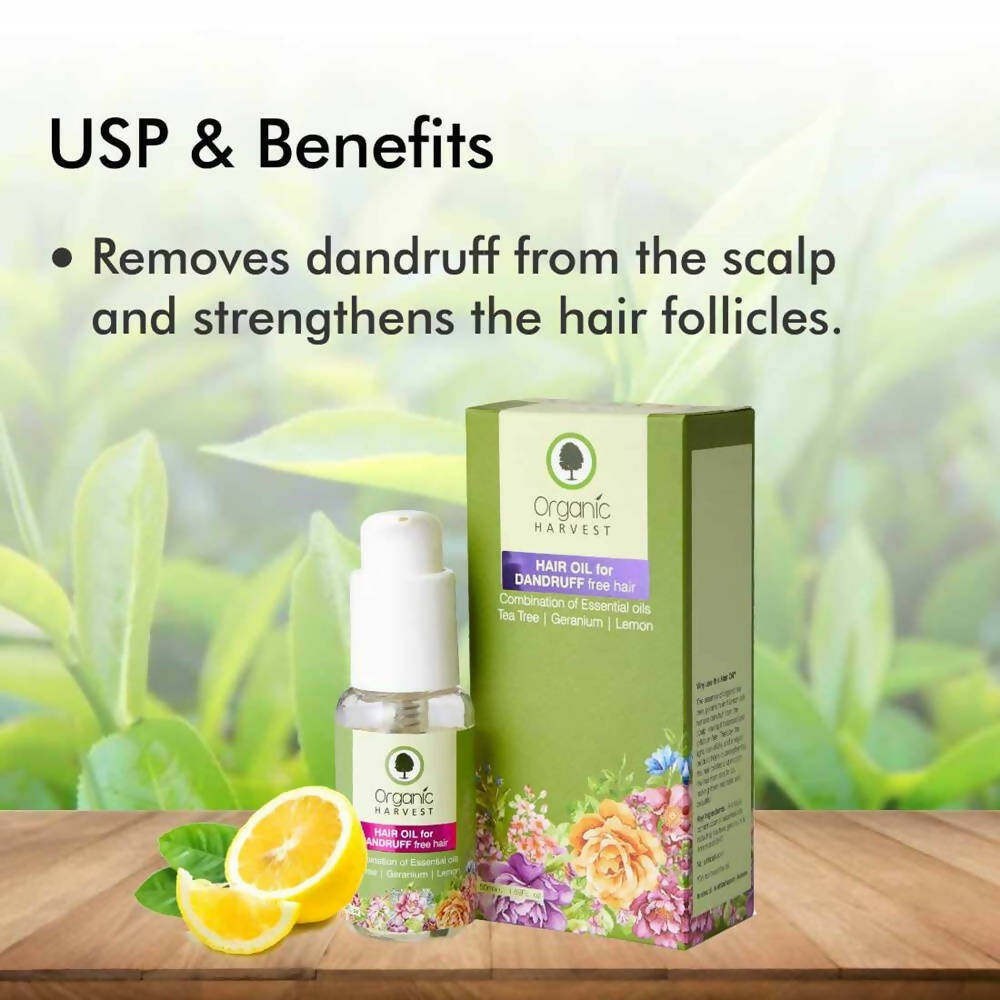 Organic Harvest Hair Oil for Dandruff Free Hair