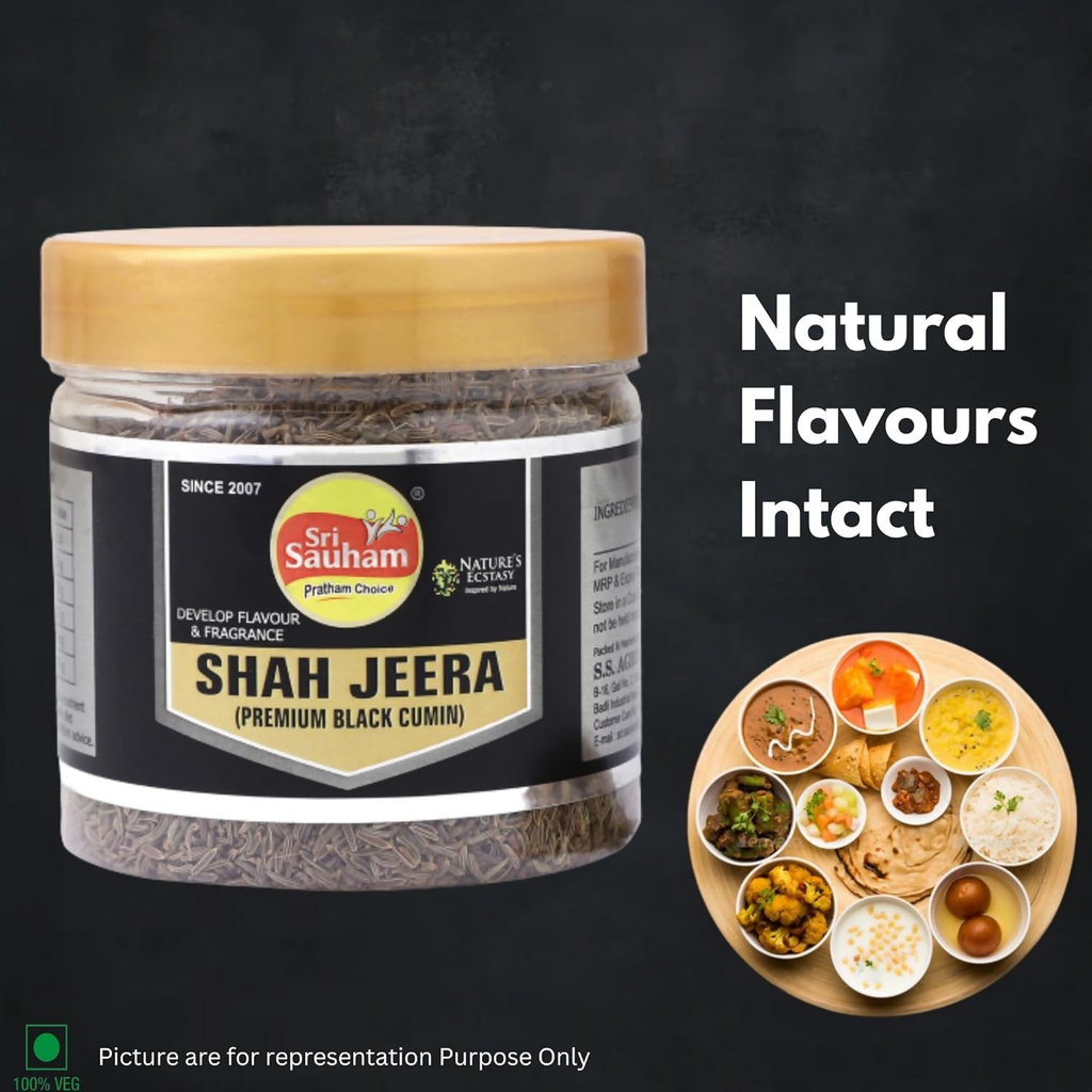 Sri Sauham Premium Spices - 100% Natural Shahi Jeera (Caraway Seeds)