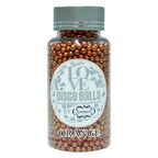confect orange disco balls sprinkles 3 mm 120 gms