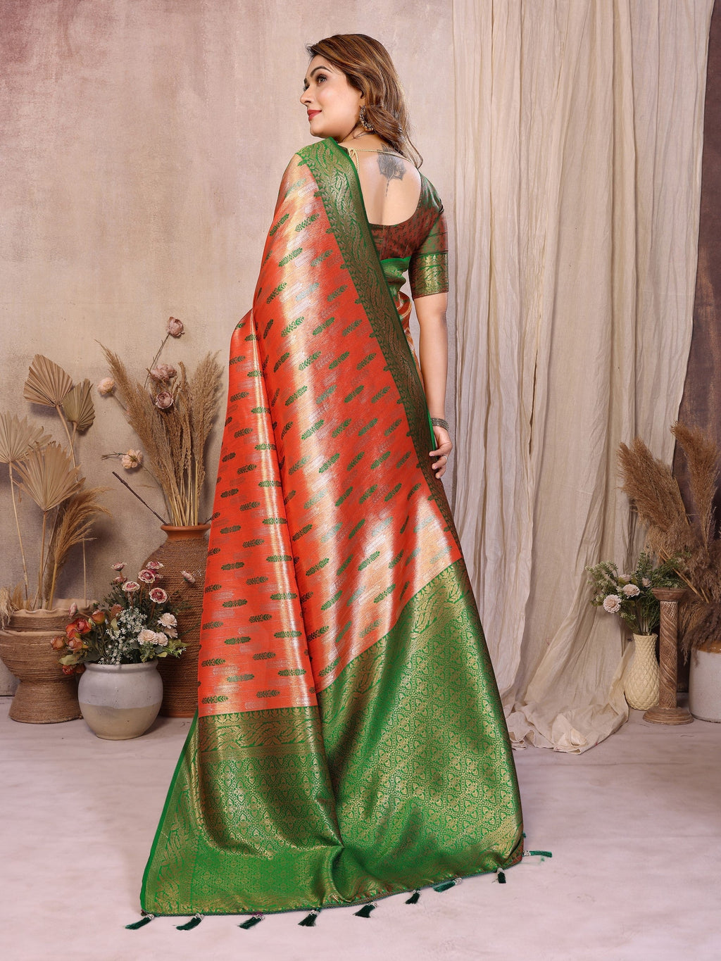 Anaita Banarasi Tissue Silk Saree - Distacart