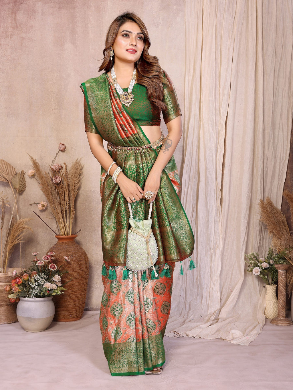 Anaita Banarasi Tissue Silk Saree - Distacart