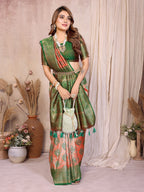Anaita Banarasi Tissue Silk Saree - Distacart