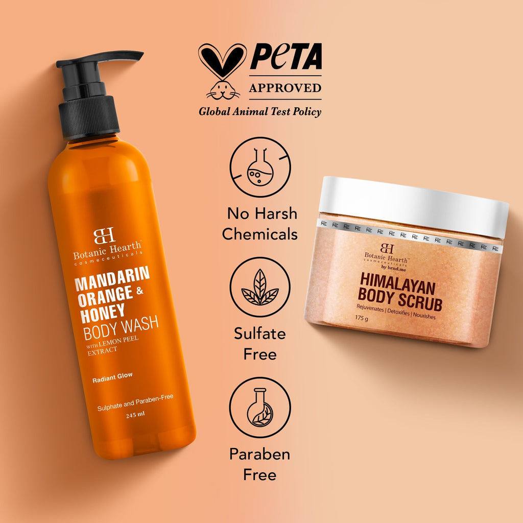 Botanic Hearth Mandarin Orange Body Wash & Himalayan Scrub