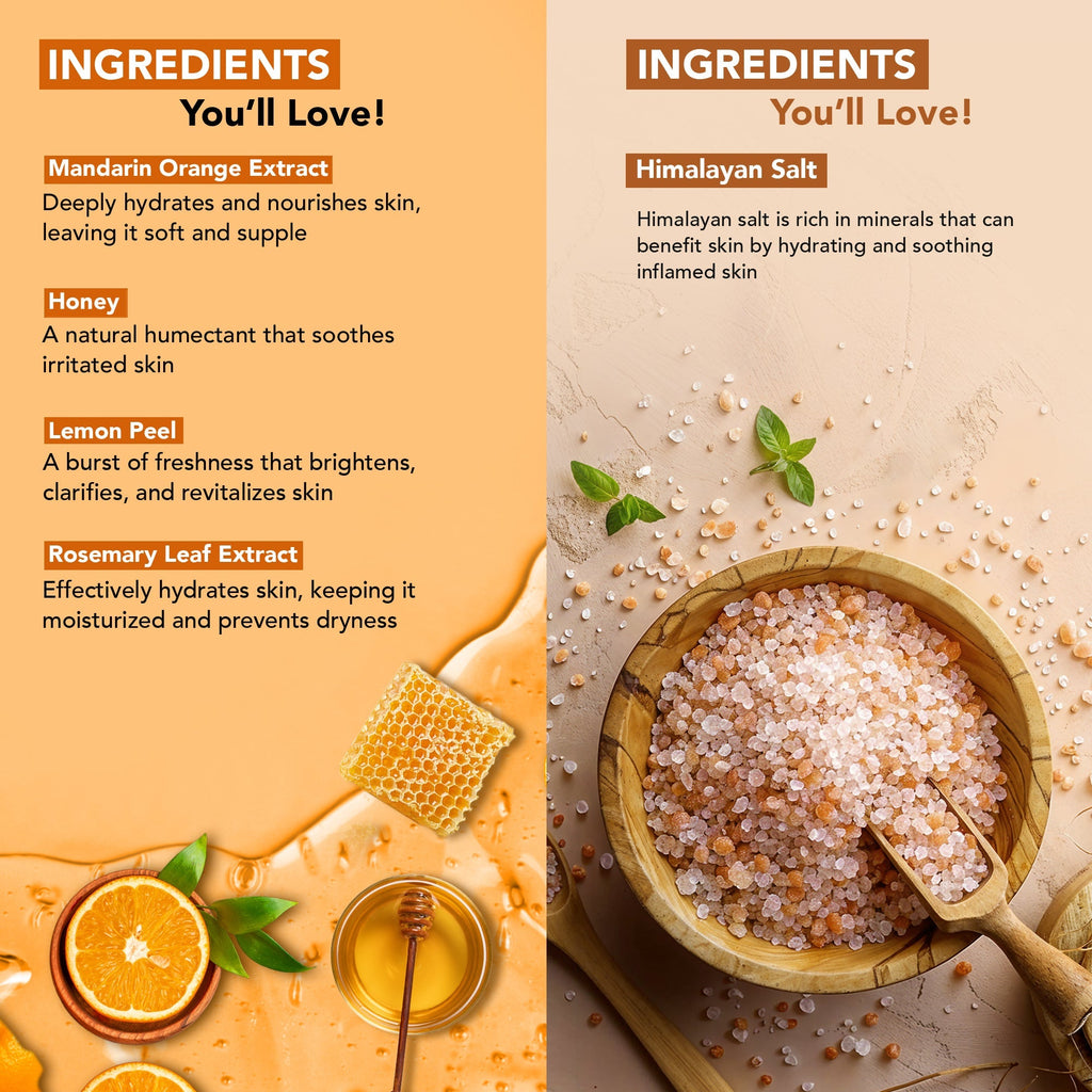 Botanic Hearth Mandarin Orange Body Wash & Himalayan Scrub