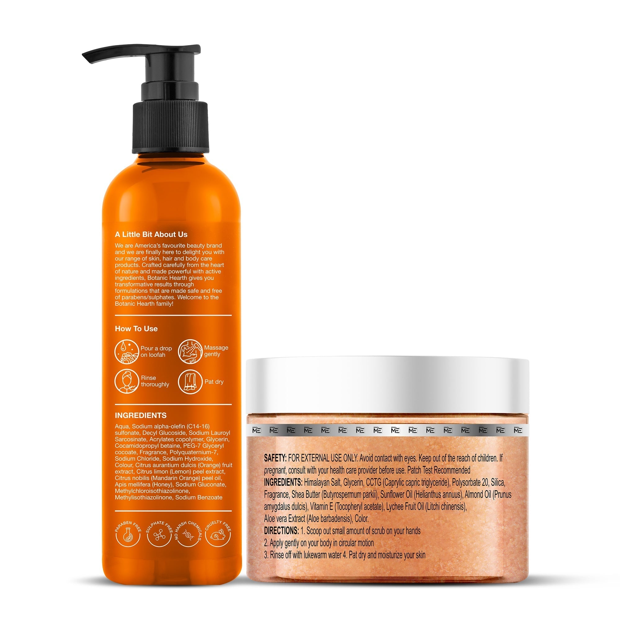 Botanic Hearth Mandarin Orange Body Wash & Himalayan Scrub