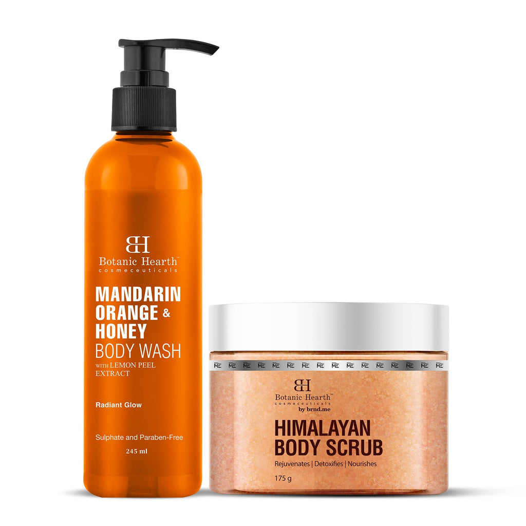 Botanic Hearth Mandarin Orange Body Wash & Himalayan Scrub