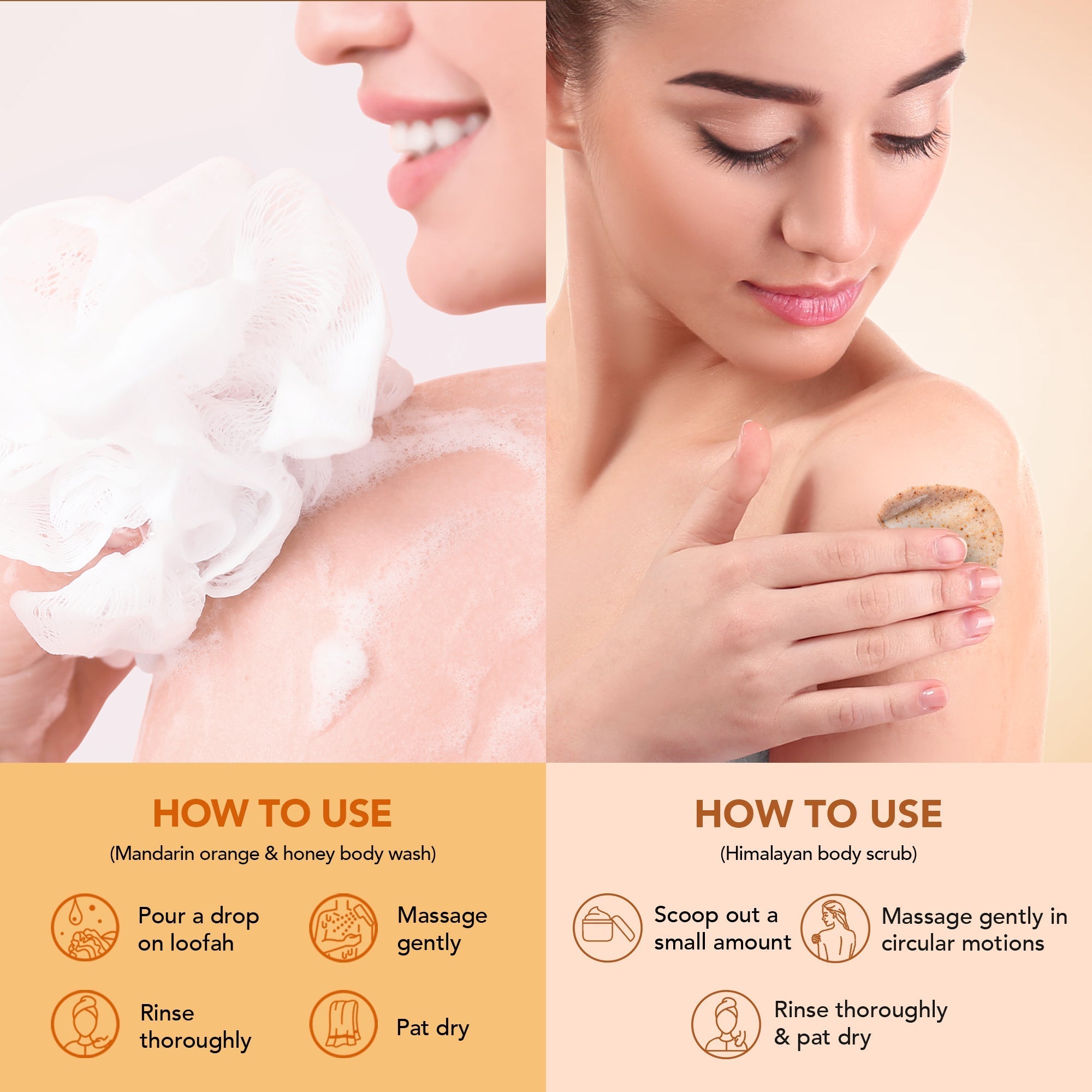 Botanic Hearth Mandarin Orange Body Wash & Himalayan Scrub