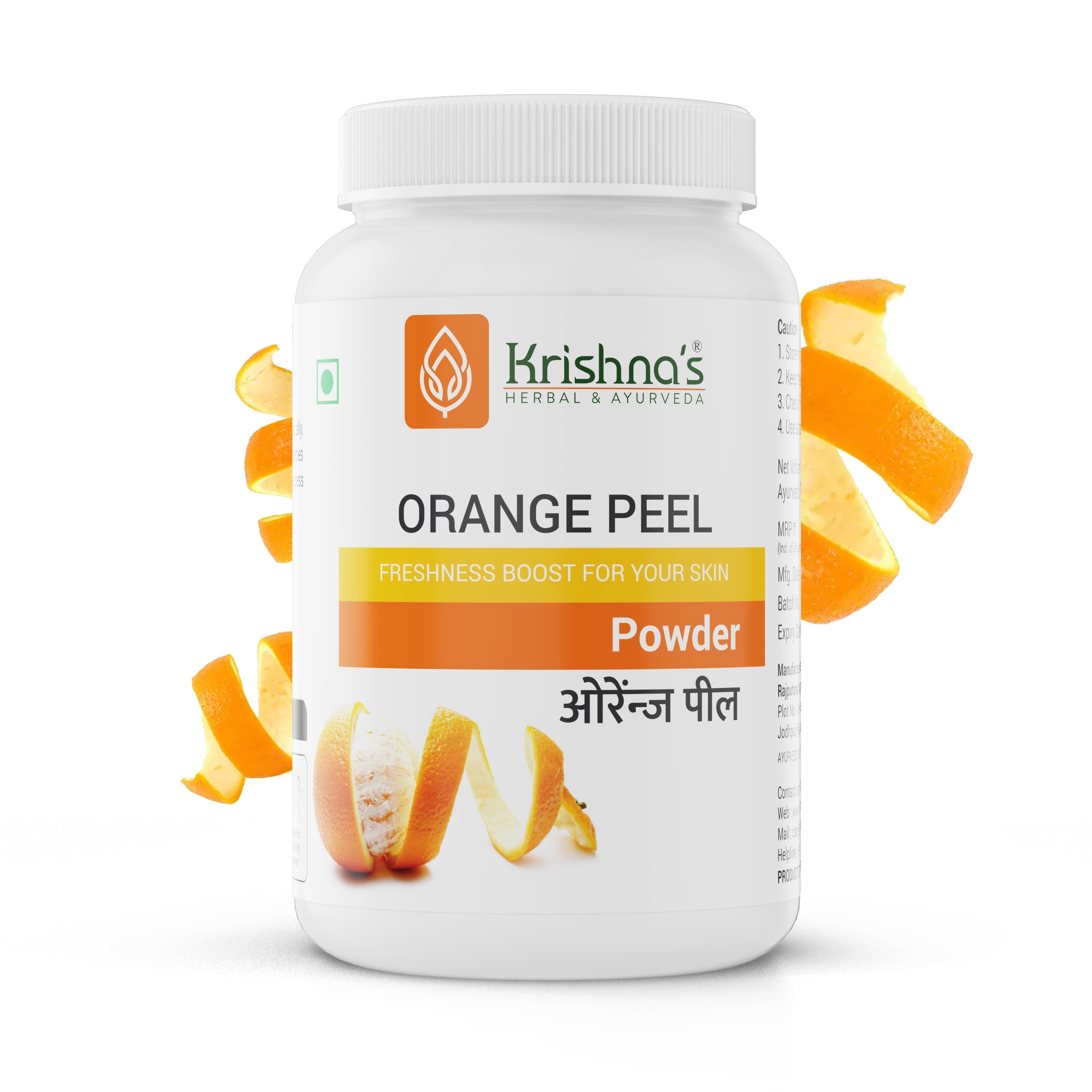 Krishna'S Herbal & Ayurveda Orange Peel Powder - Distacart