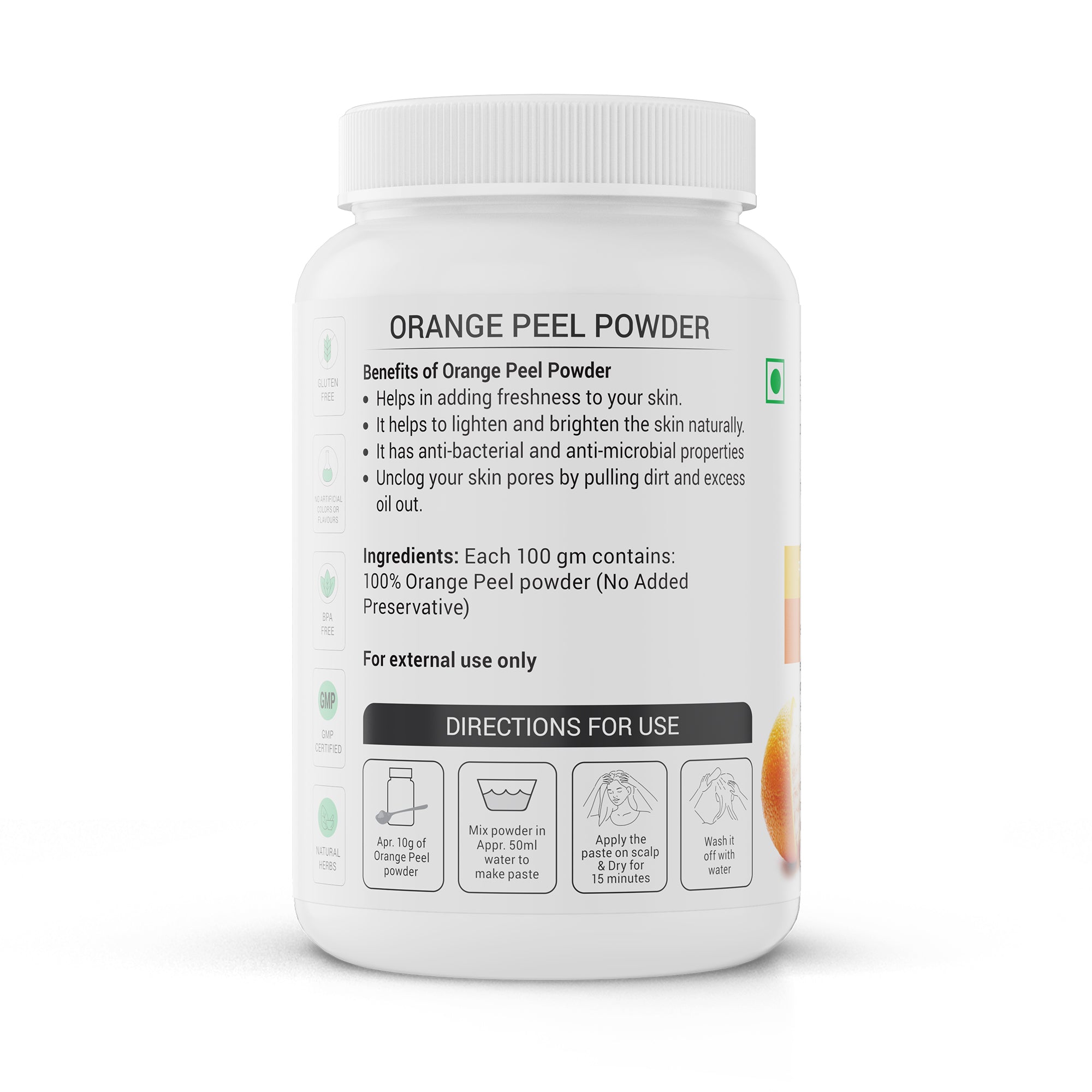 Krishna'S Herbal & Ayurveda Orange Peel Powder - Distacart