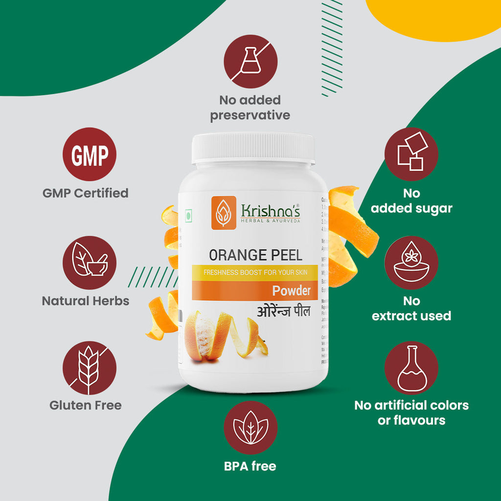 Krishna'S Herbal & Ayurveda Orange Peel Powder - Distacart