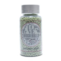 confect orchid green disco balls sprinkles 4 mm 120 gms