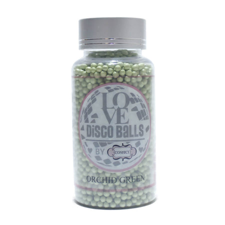Confect Orchid Green Disco Balls Sprinkles 5 MM