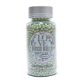 confect orchid green disco balls sprinkles 6 mm 120 gms