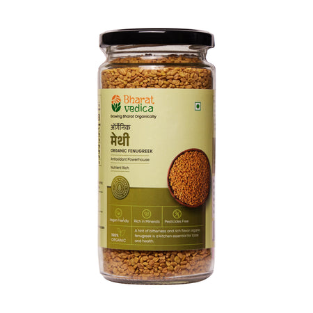 Bharat Vedica Organic Fenugreek Seeds - Methi Dana