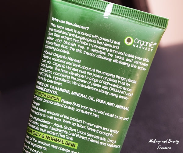 Organic Harvest Acne Control Face Wash