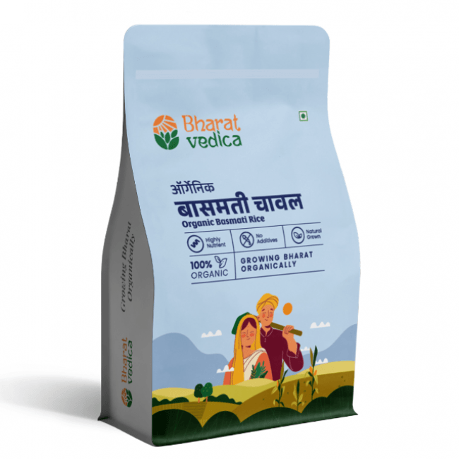 Bharat Vedica Organic Basmati Rice - Organic Basmati Chawal - Distacart