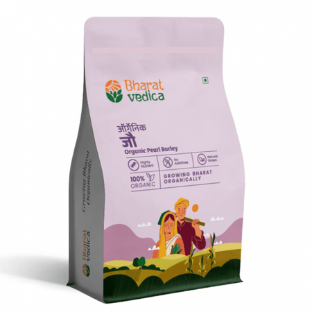 Bharat Vedica Organic Pearl Barley - Organic Jau