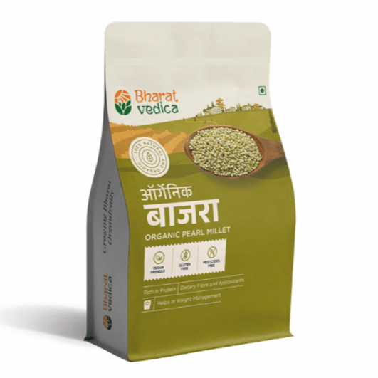 Bharat Vedica Organic Pearl Millet - Organic Bajra - Distacart