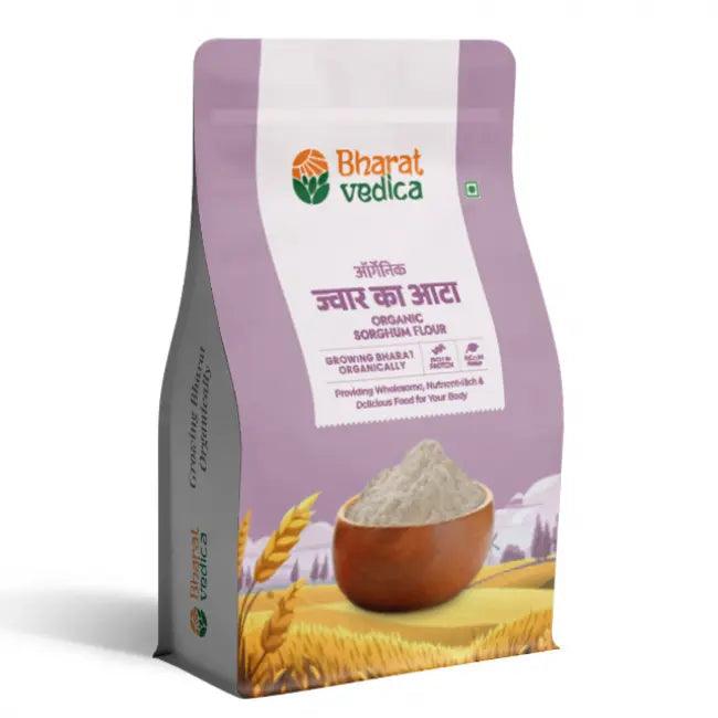 Bharat Vedica Organic Sorghum Flour - Organic Jowar ka Atta - Distacart