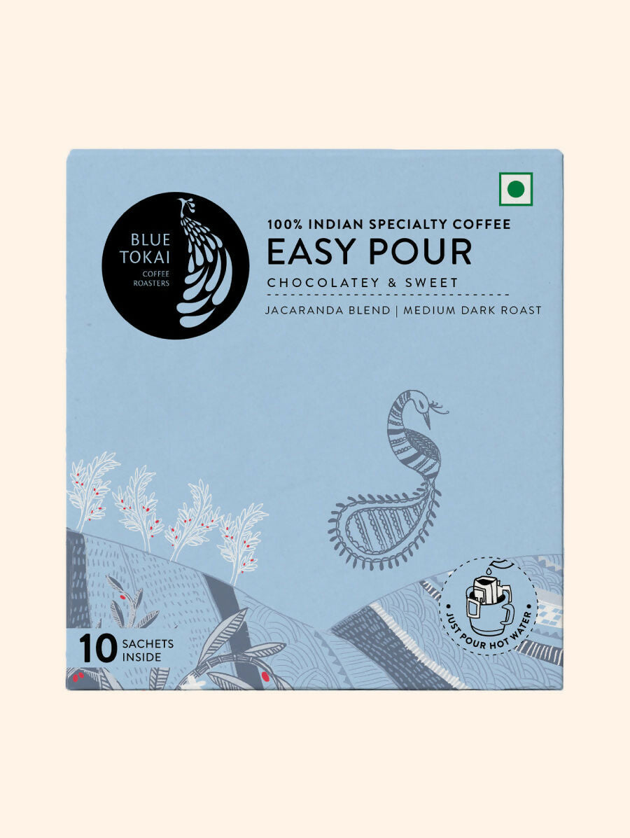 Blue Tokai Jacaranda Blend Medium Dark Roast Easy Pour Sachets - Distacart