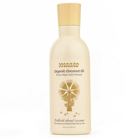 Maate Organic Coconut Oil | Extra Virgin Cold Pressed For Baby Body Massage & Hair Care Oil