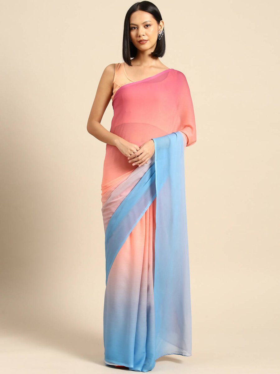 Ahalyaa Women's Traditional wear Saree - Peach