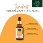 Indie Bae Crafted For Indian Skin: Grow Young Serum with Vitamin C and Fision Glowplex