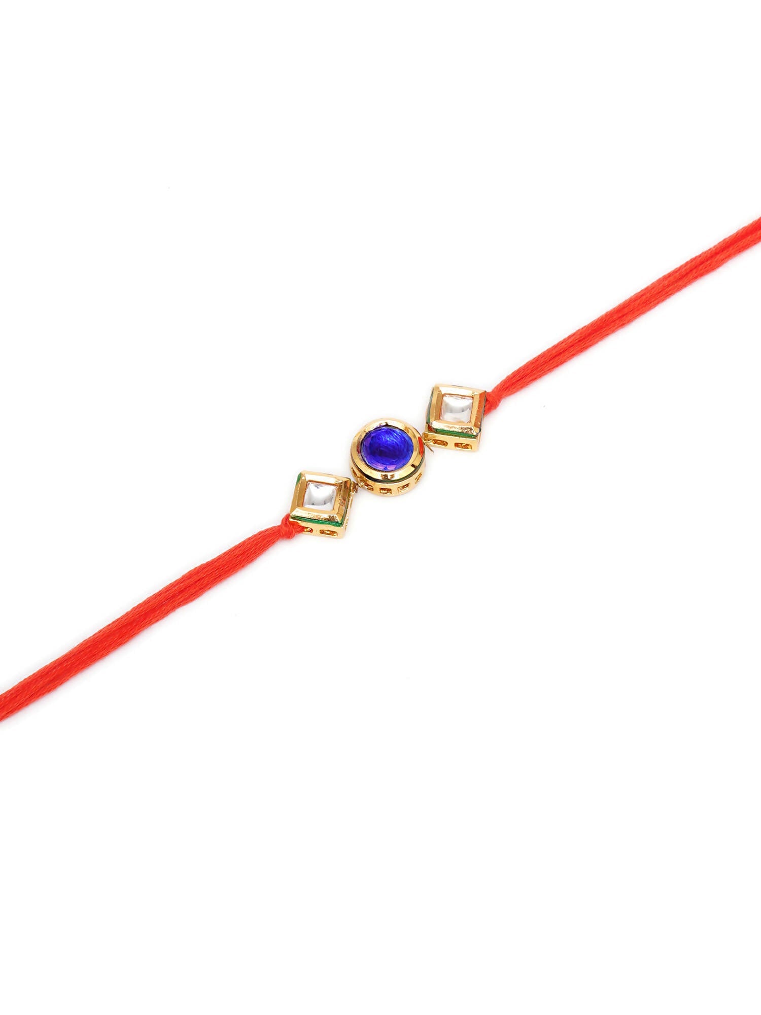 Designer kundan Rakhi - Ruby Raang - Distacart