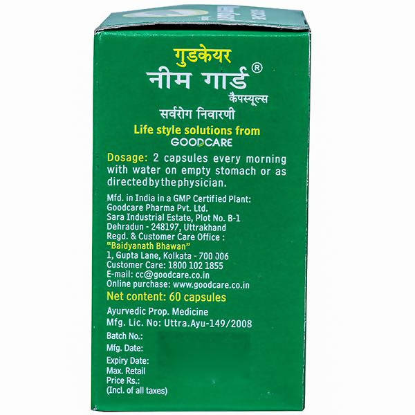 Goodcare Neem Guard Capsules Dosage