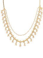 Ruby Raang Gold Kundan and Pearl Necklace