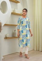 Juniper Multi Color Straight Kurta - Distacart